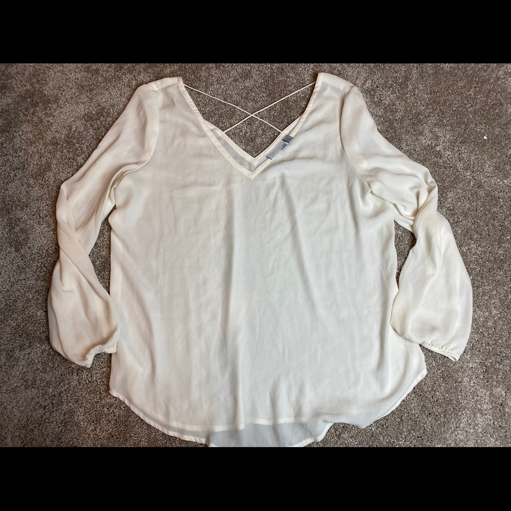 14th & union ivory blouse large - Picture 2 of 2